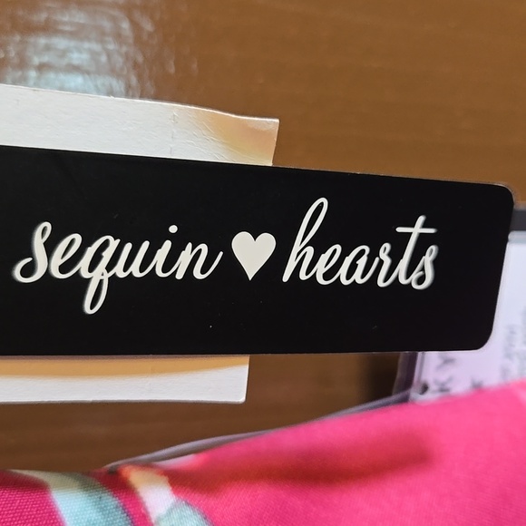 Sequin Hearts-Pink V neck sleeveless floral dress Fit N Flare Sz 3 junior NWT. - Picture 4 of 9